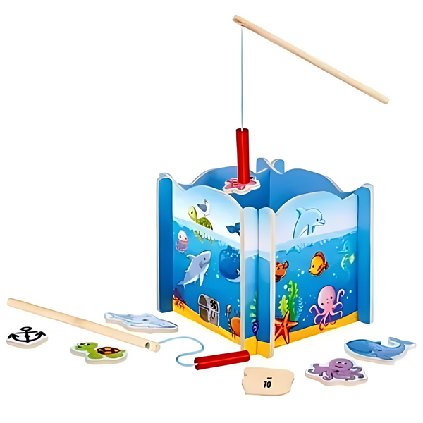 Juego Pesca Magnetico Juego Motricidad De Madera