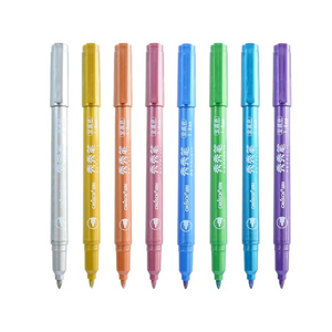 Set 8 Plumones Acrílicos Metalizados