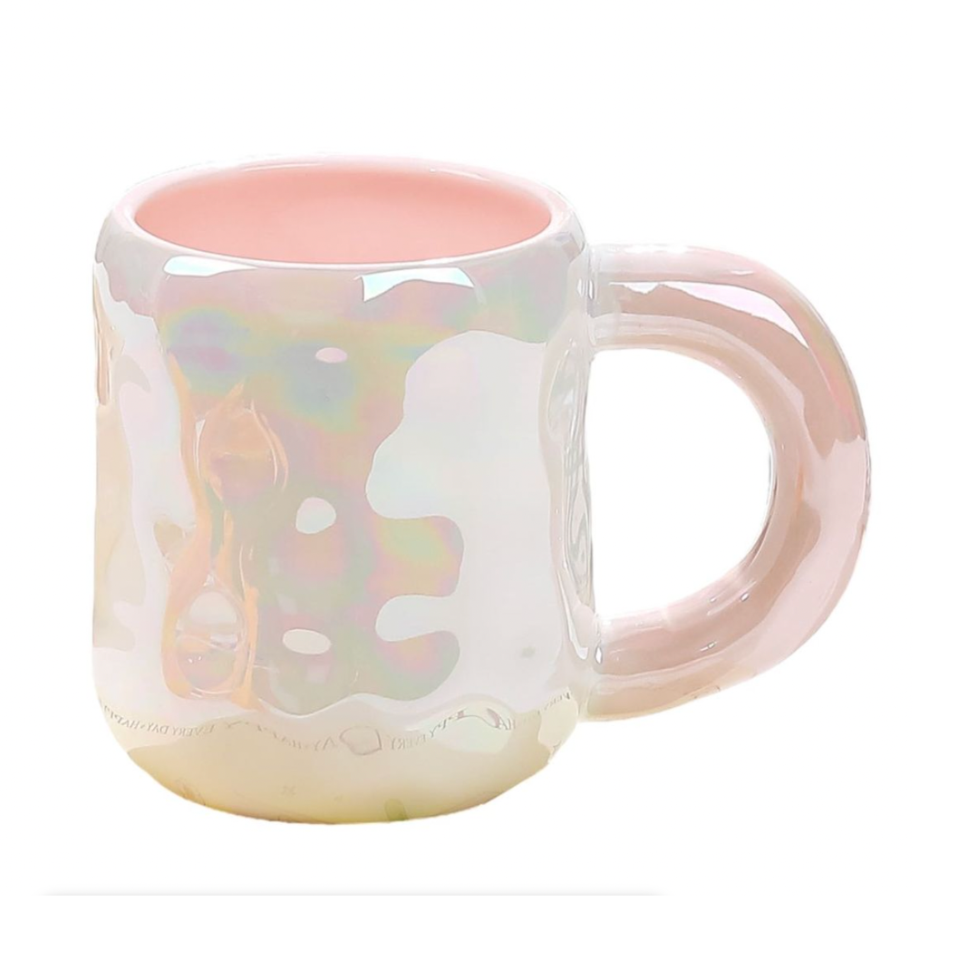 Taza Rosada Tornasol Kawaii 360 ML