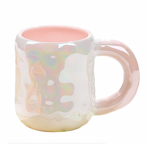 Taza Rosada Tornasol Kawaii 360 ML