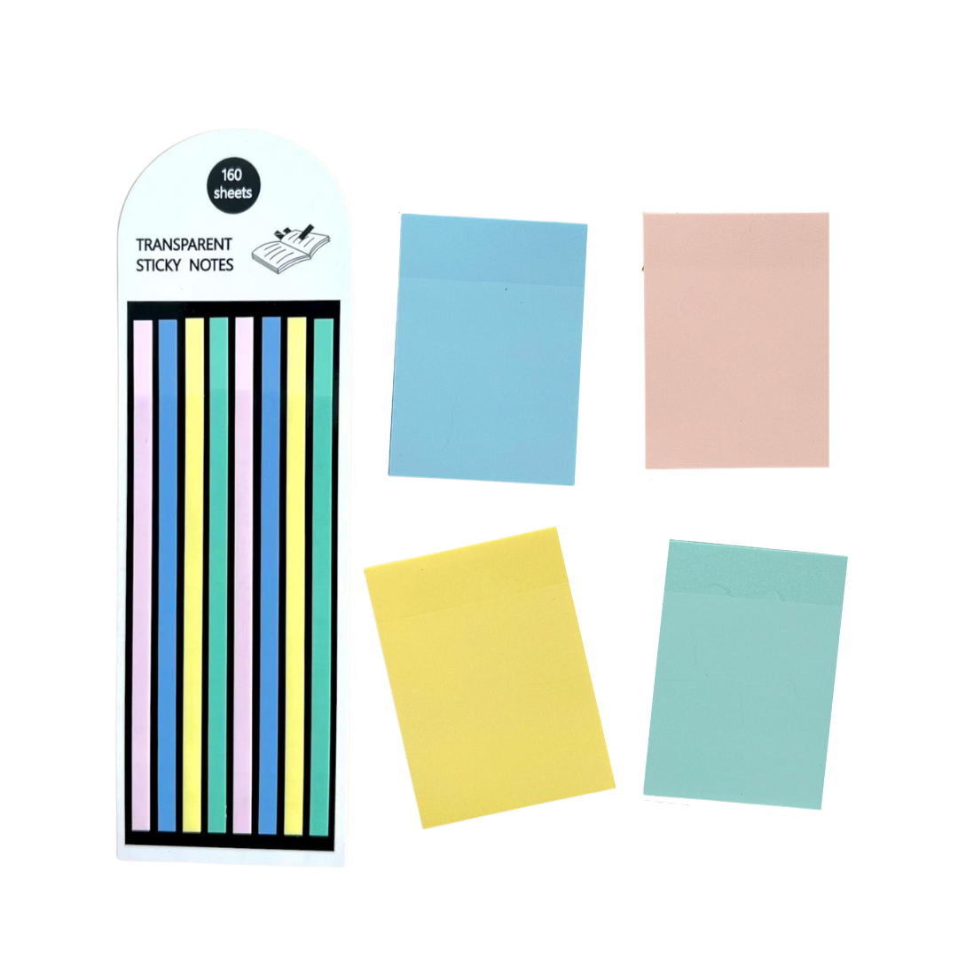 Pack 5 Notas Adhesivas Transparente Strips Destacadores