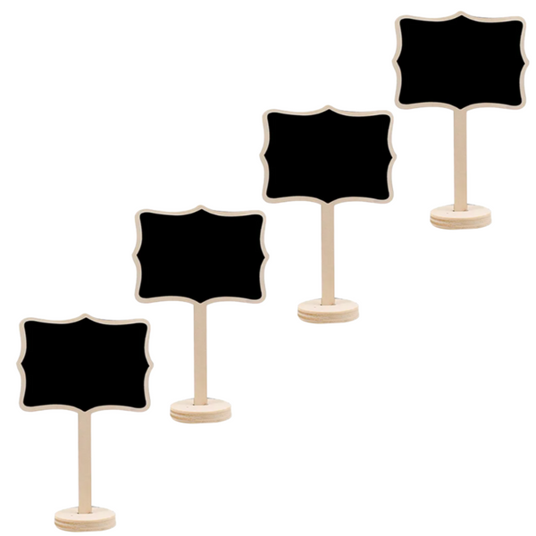 Set De 4 Mini Pizarras Para Decoración