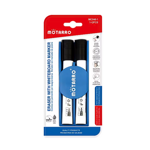 Plumones Para Pizarra Set De 2 Con Borrador