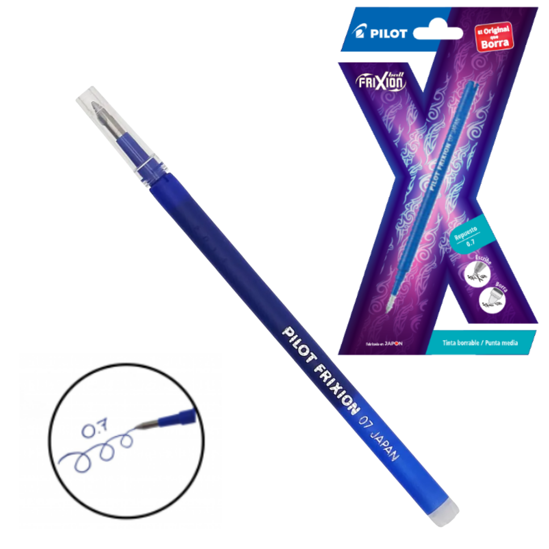 Repuestos Tinta Gel Borrable Pilot Frixion Ball 0.7mm