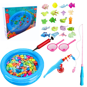 Juego De Pesca Magnético Con Piscina Niños