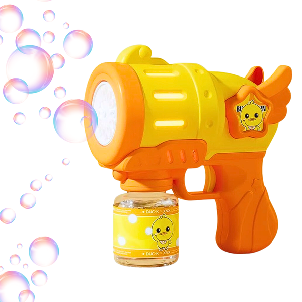 Pistola Lanza Burbujas Eléctrica Angel Bubble Stick Duck