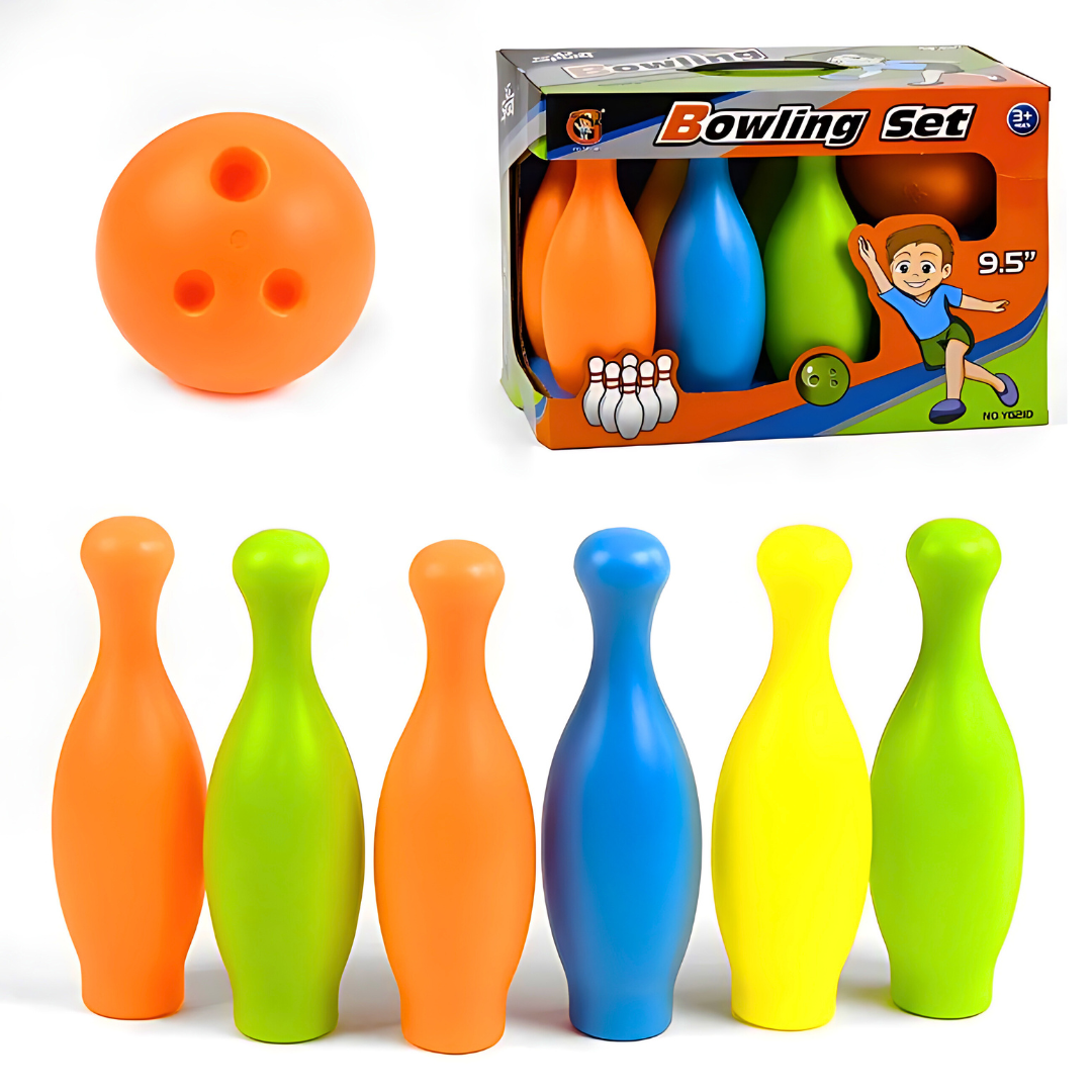 Set De 6 Bolos Juego Bowling Palitroques Para Niños