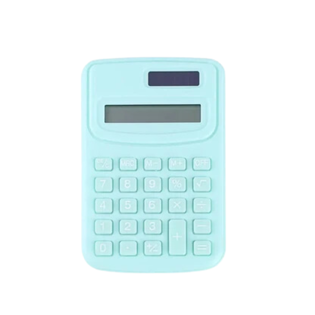 Mini Calculadora De Bolsillo Kawaii Colores Pasteles