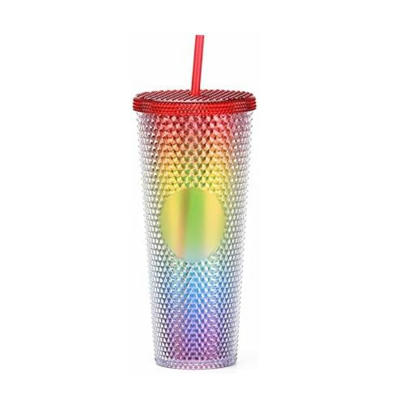 Vaso Tumbler Acrílico Frio/Caliente con Bombilla Dupe 700 ml