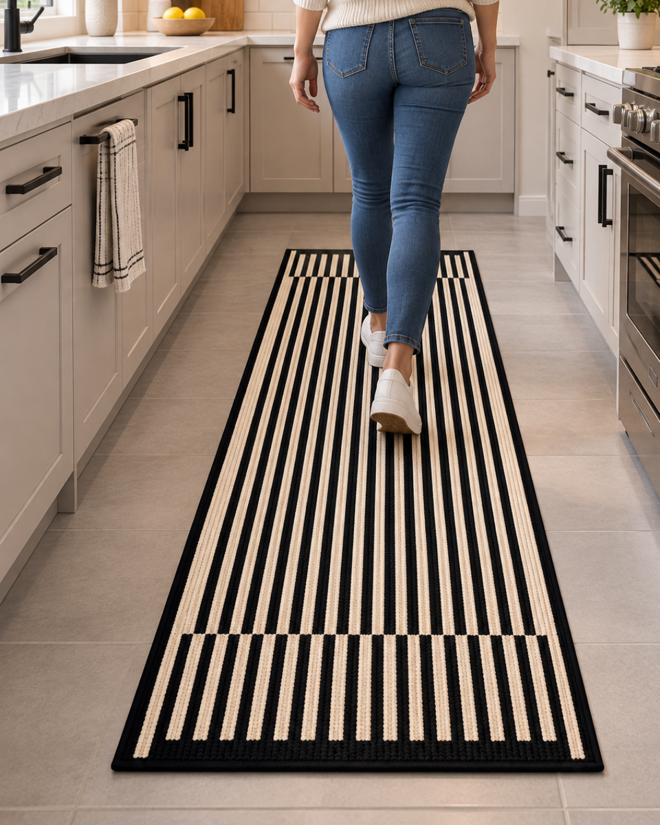 Alfombra Decorativa Antideslizante 180x60Cm Para Pasillo