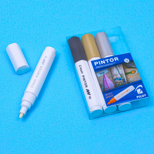 Plumones Acrílicos Marcadores Pintor Pilot Punta 4,5mm 4uni