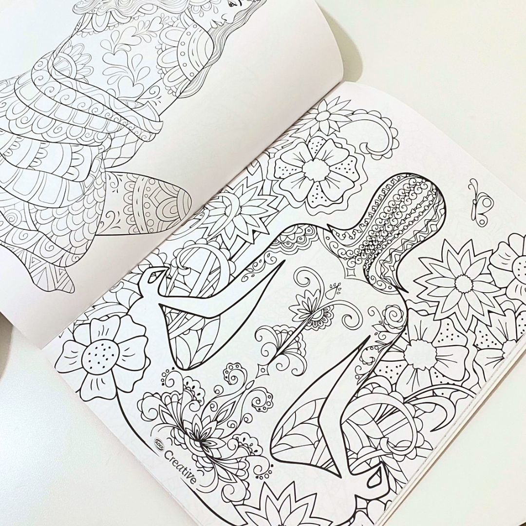 Libro De Mandalas + 12 Lápices Fineliner Adix 0.4 Mm Colores