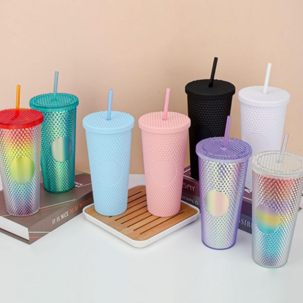 Vaso Tumbler Acrílico Frio/Caliente con Bombilla Dupe 700 ml