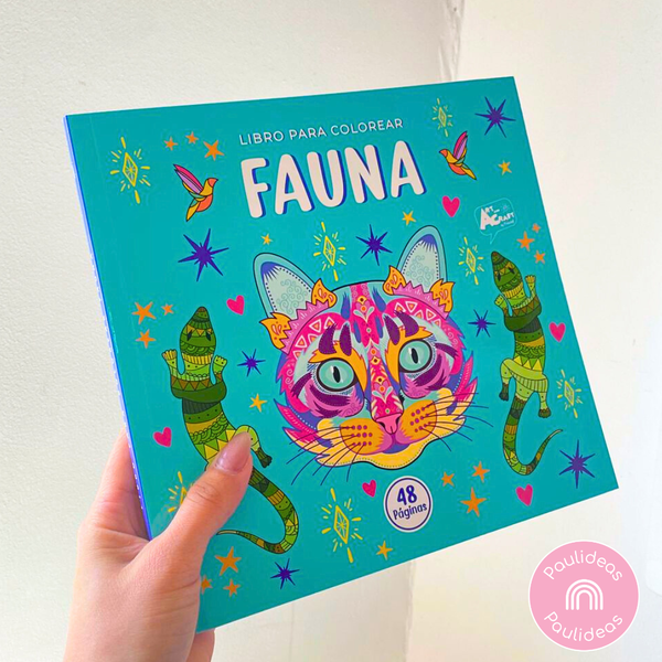 Libro Mándala Fauna + 12 Plumones Doble Punta Fina/gruesa