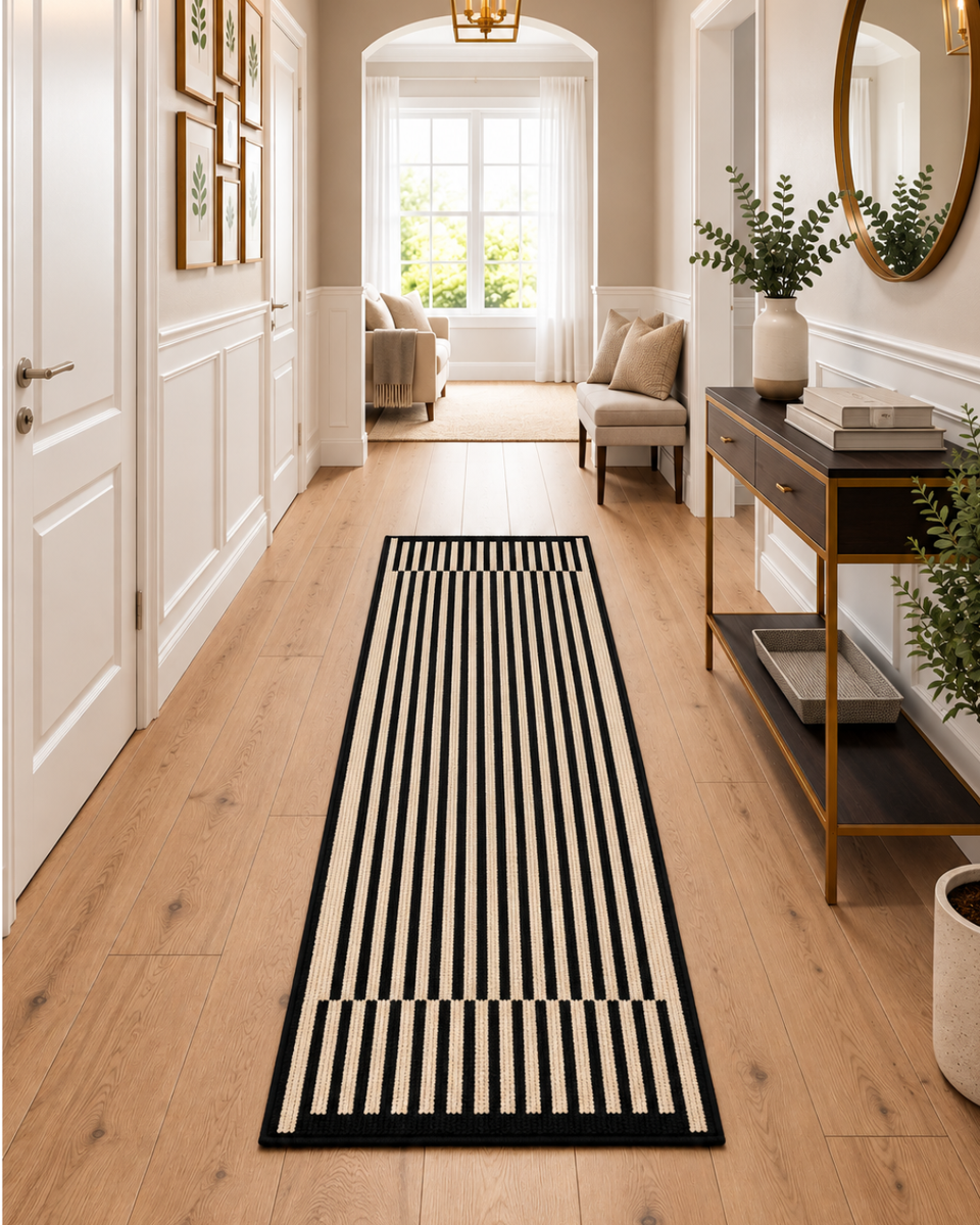 Alfombra Decorativa Antideslizante 180x60Cm Para Pasillo