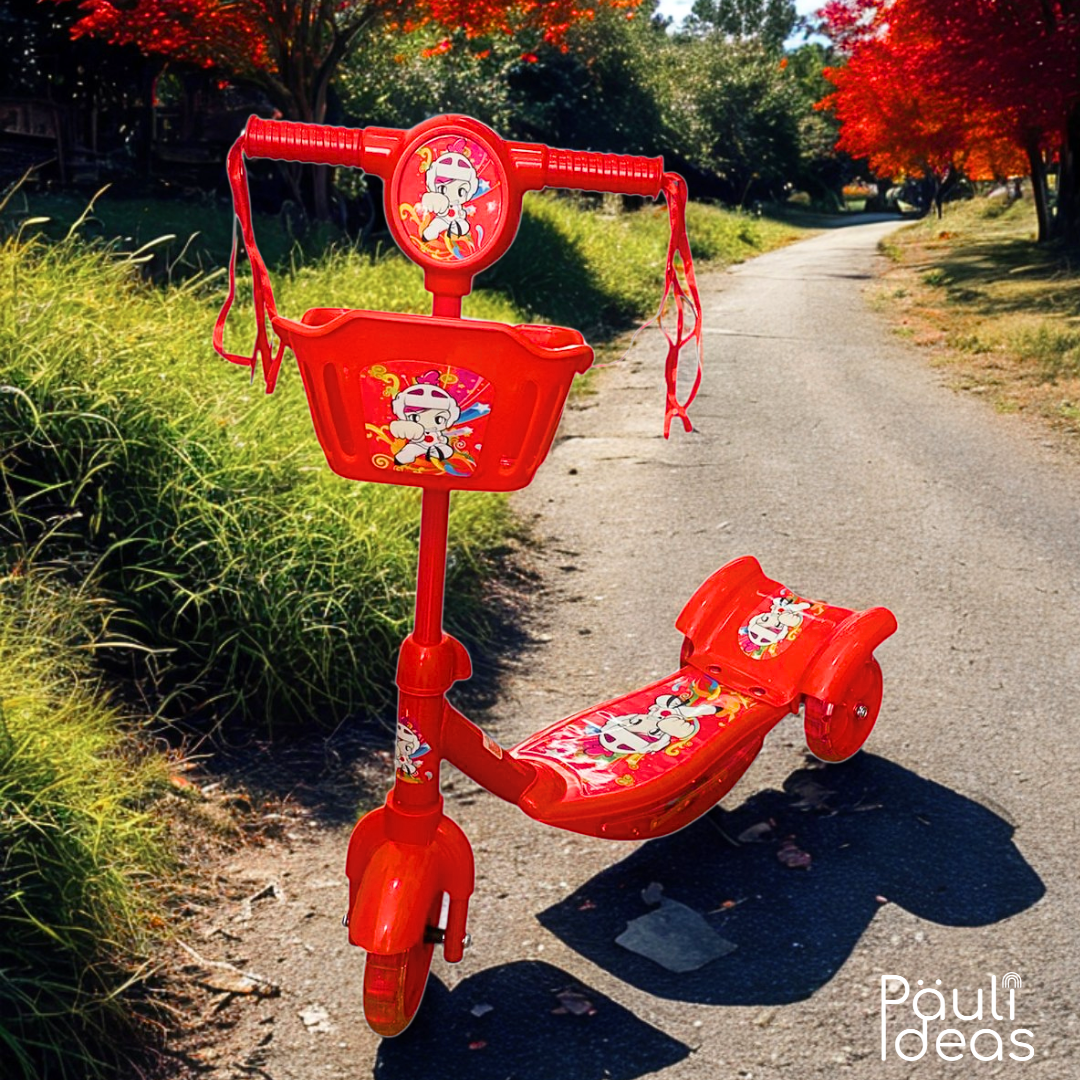 Monopatín Scooter De 3 Ruedas Con Luces Y Sonidos