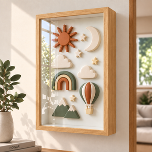 Marco Shadow Box Para Foto 30x40 Cm Profundidad 3 Cm Madera