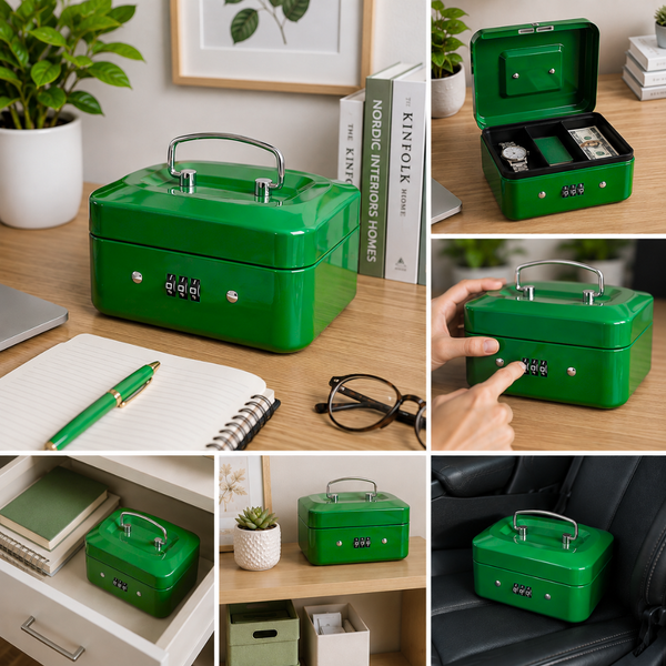 Caja Fuerte Metálica Small Para Dinero Con Combinación