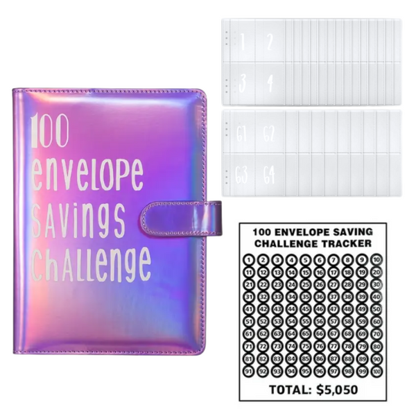 Carpeta Ahorro Dinero Organizadora 100 Sobres