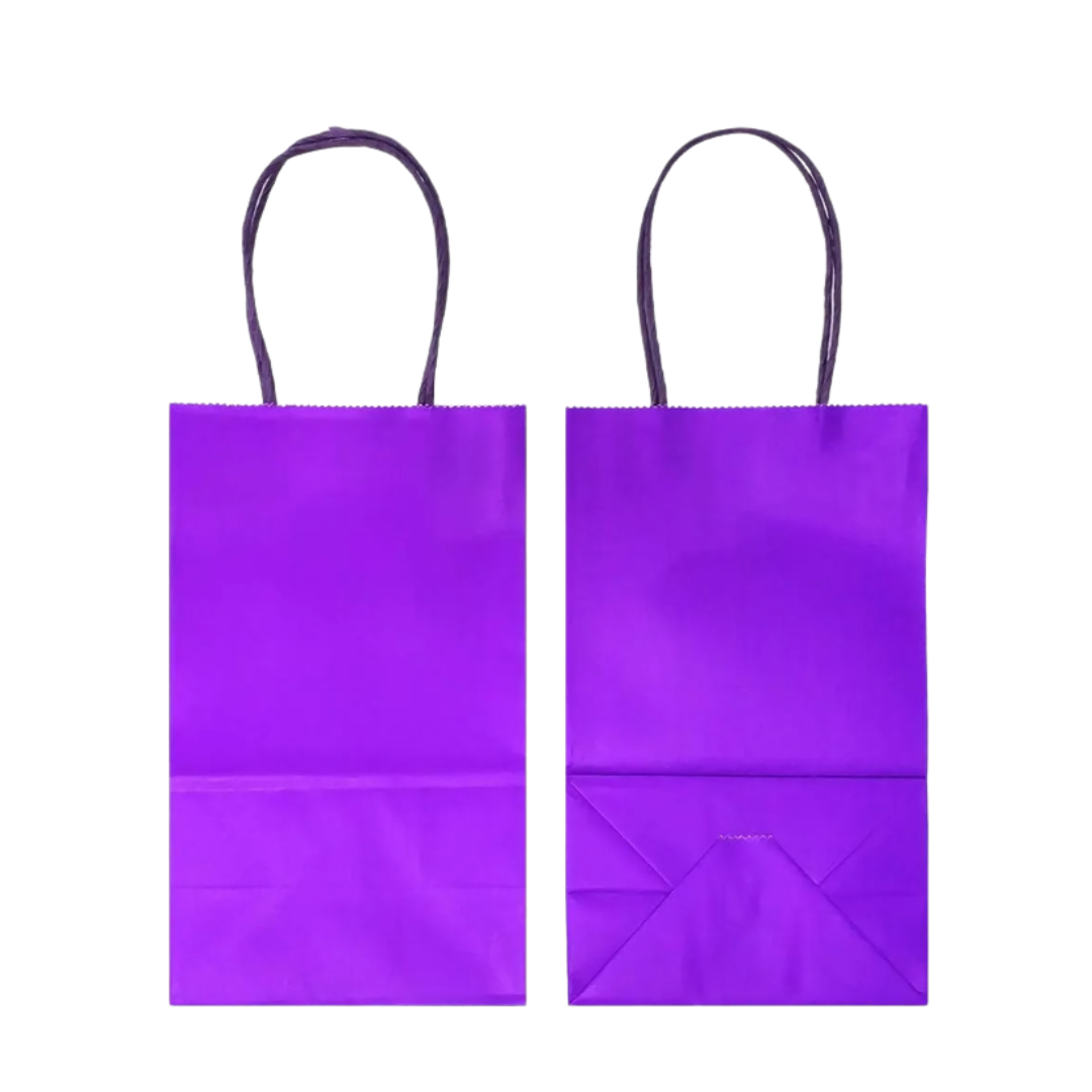 Bolsas De Papel Regalo Kraft Con Manilla Pack 12