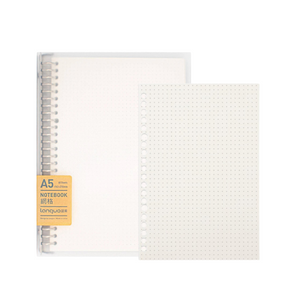 Libreta Languo Anillada A5 Sistema Refill + Pack Hojas Repuesto