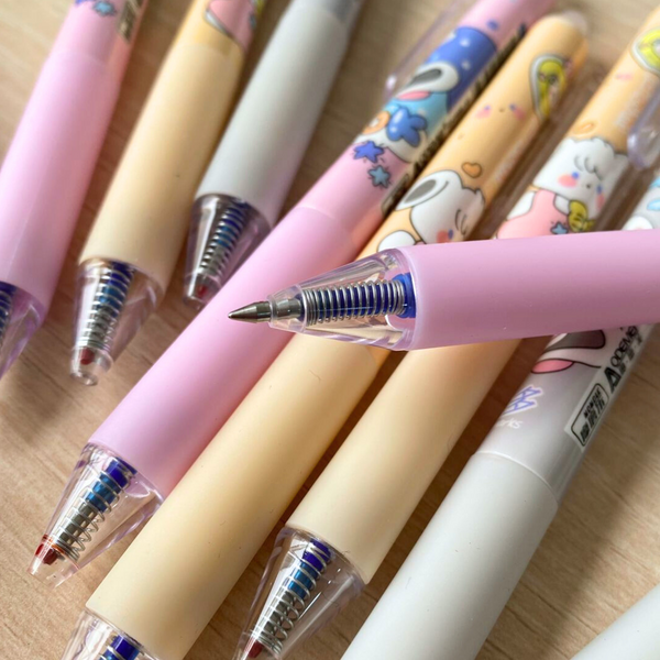 Pack 12 Lápices Tinta Gel 100% Borrable Diseño Kawaii