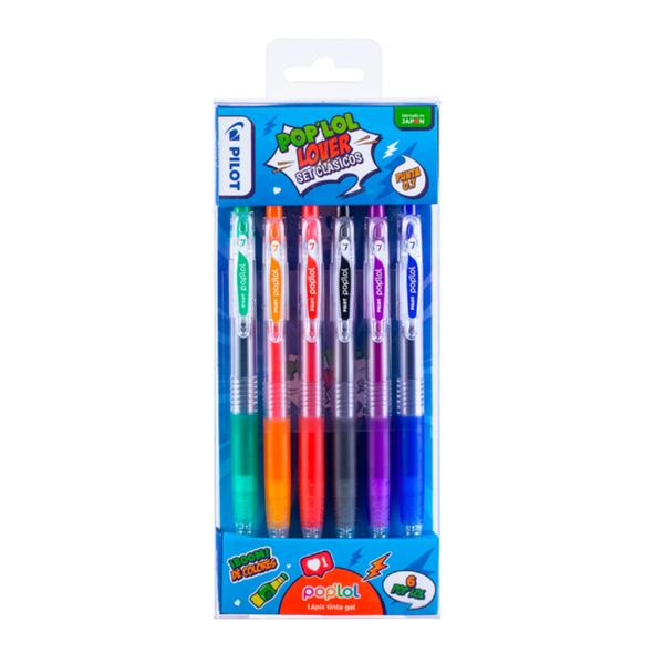 Lápices Tinta Gel 0.7mm Pilot Pop'lol Lover Set De 6