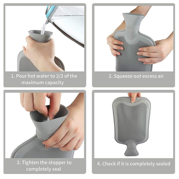 Guatero Con Funda Felpa 2 Lts Bolsa Agua Caliente Kawaii