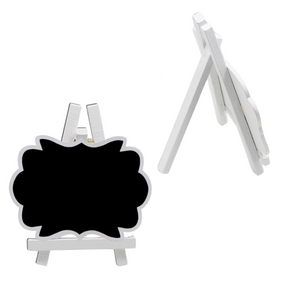 Mini Pizarras De Madera Con Base Para Decoración Pack 2