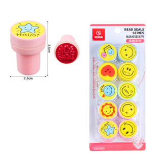 Set 10 Timbres Sellos Motivación Infantiles