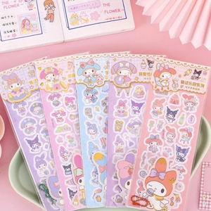 Kit de Creación de Llaveros My Melody con Stickers (3 láminas)