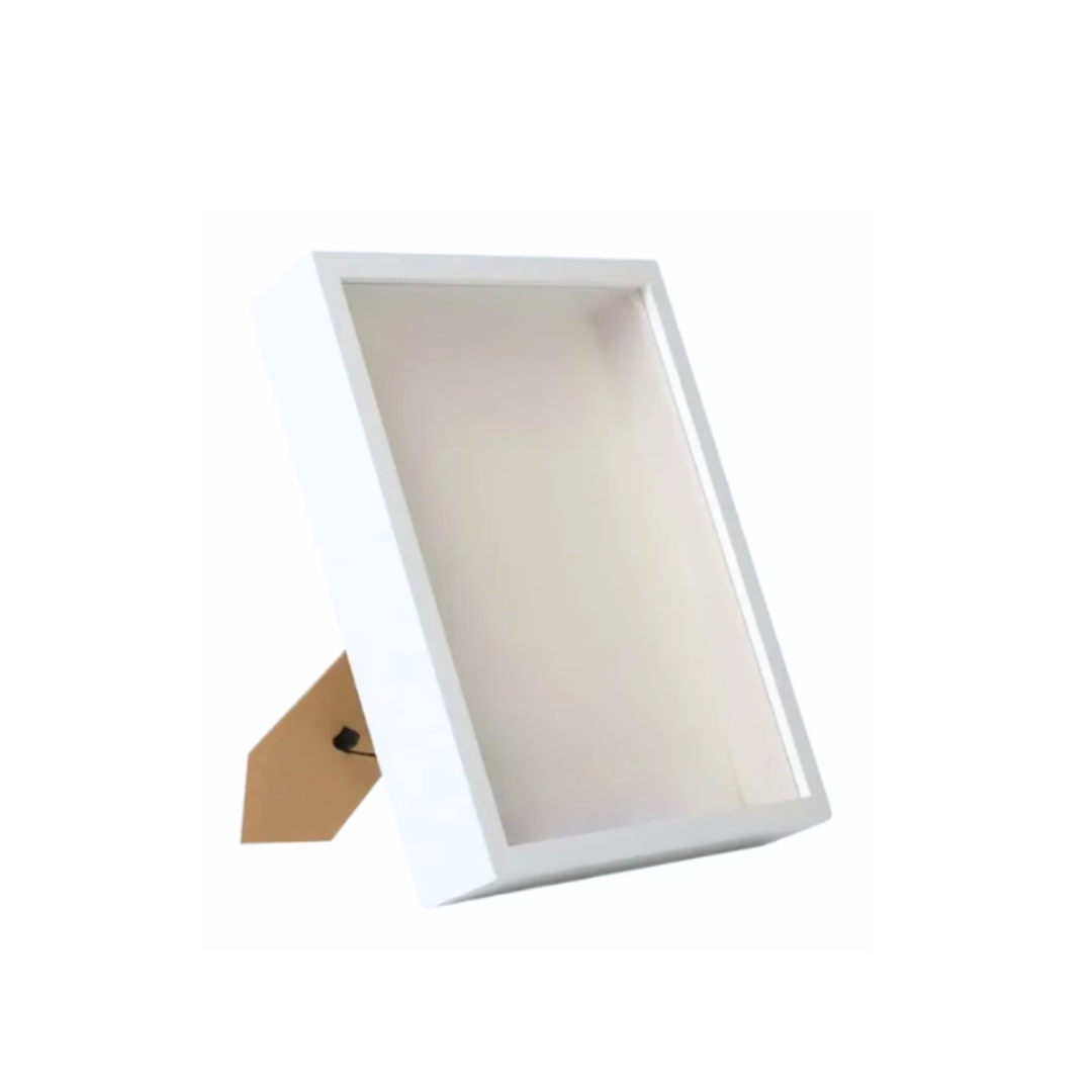 Marco Shadow Box Para Foto 20x20 Cm Profundidad 3 Cm Madera