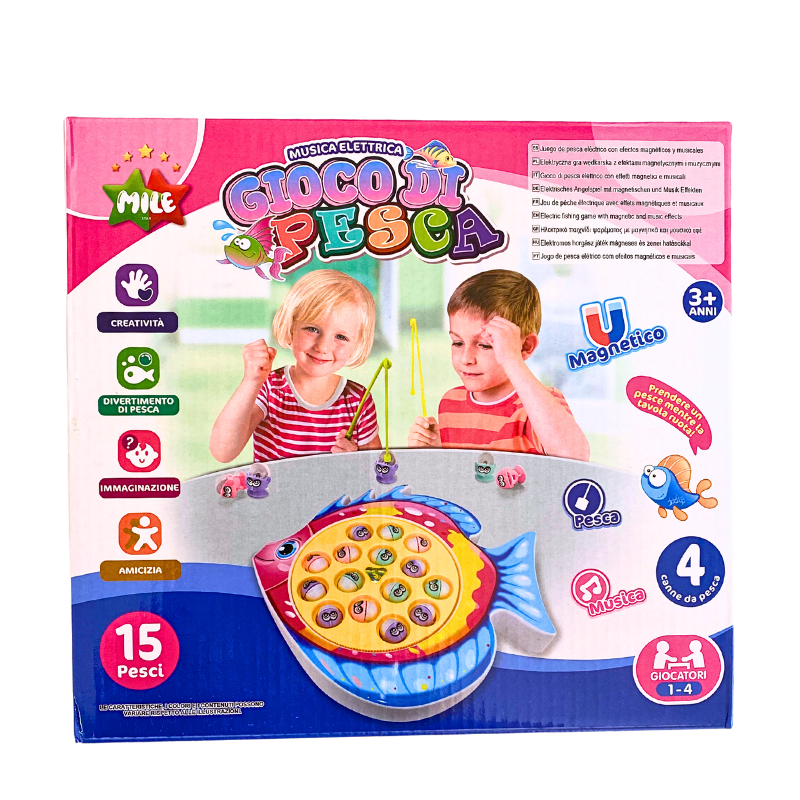 Juego De Pesca Magnetico Juguete Para Niños A Pila