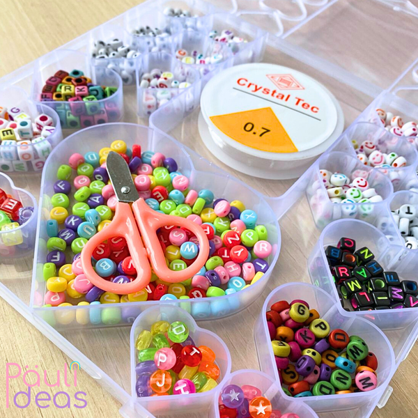 Kit De Pulseras Y Collares Medium Set Manualidades Para Niña