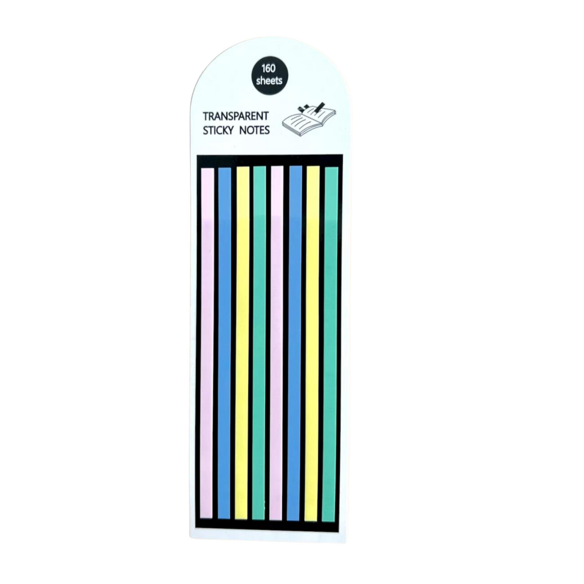 Pack 2 Notas Adhesivas Strips Transparente Destacador Texto