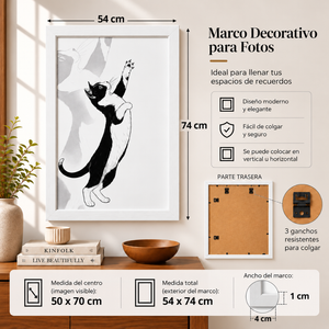 Marco para Fotos Decorativo 50x70cm Cuadro Portarretrato