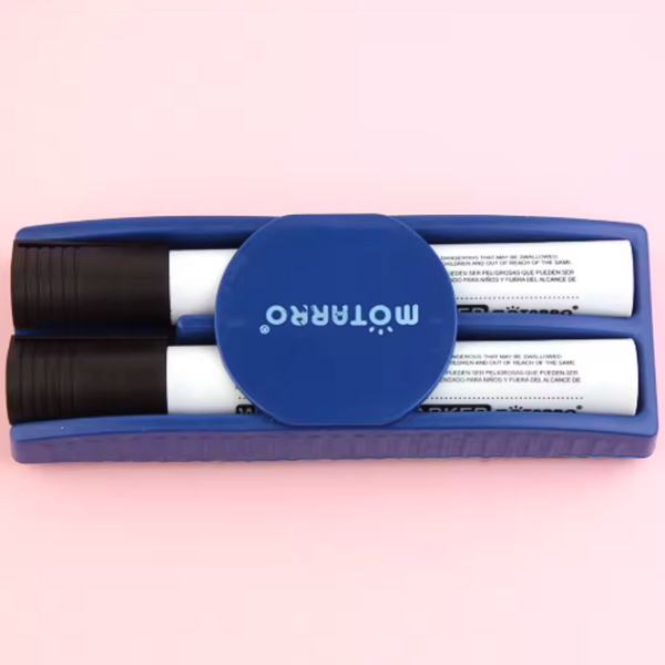 Plumones Para Pizarra Set De 2 Con Borrador