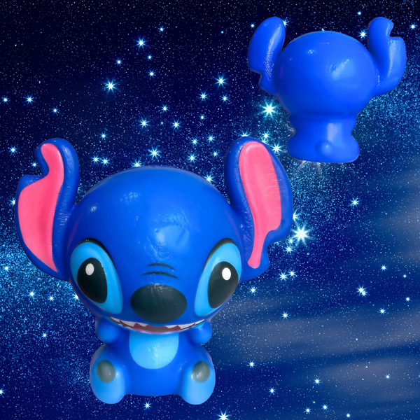 Set de 2 Juguetes Squishy Antiestrés Kawaii de Stitch y Angela