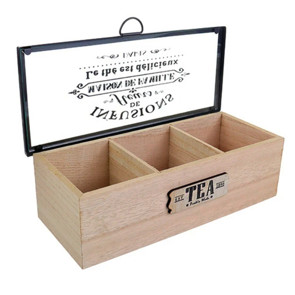 Organizador De Madera Para Bolsas De Té