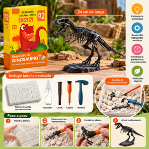 Juego De Arqueología Esqueleto Dinosaurio Fósil Para Niños