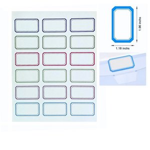 Etiquetas Adhesivas Rectangulares Pack Escolar 10 Hojas