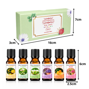 Set de  6 Aceites Esenciales Aromáticos Para Difusor/Humificador