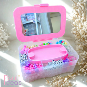 Set Maleta Para Hacer Pulseras Y Collares Juguete Cuentas