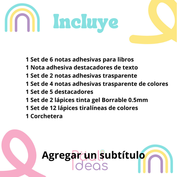 Papelería para Regreso a Clases Box Universitaria