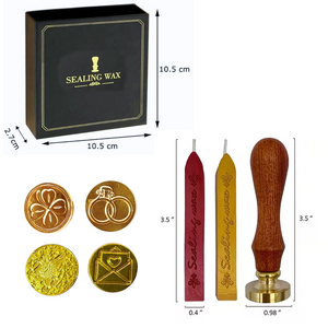 Sello Con Lacre Vintage Timbre Cera Tarjetas