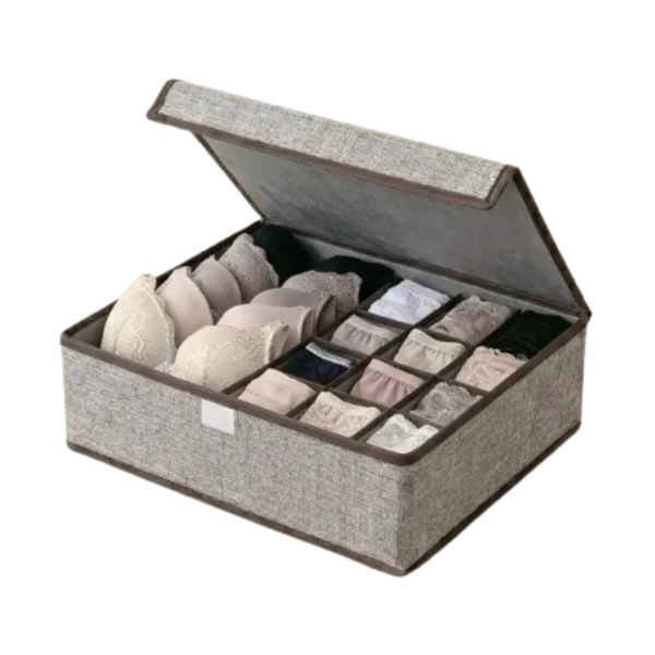 Caja Organizadora Para Ropa Interior 12+1 Compartimentos