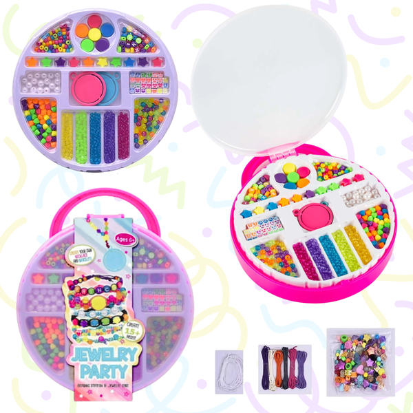 Kit Maleta Para Hacer Pulseras Y Collares Manualidades Niñas