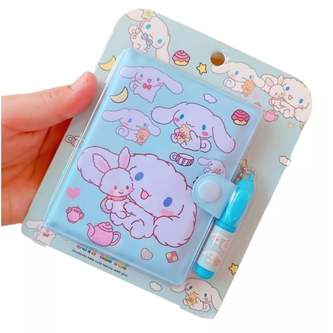 Mini Libreta de Bolsillo Con Lápiz Personajes Sanrio