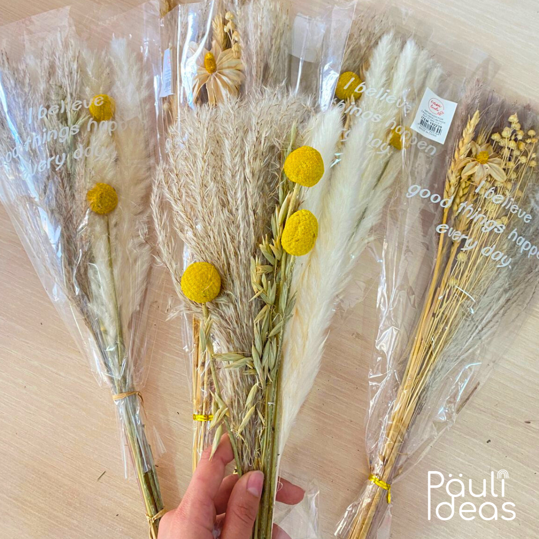 Ramo De Flores Secas Naturales Boho Mixtas