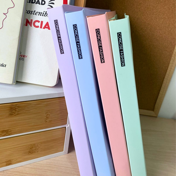 Libreta Anillada B5 Refill Carpeta Colores Pasteles